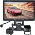 thumbnail image 1 of Car Rear View Camera with 7 Inch LCD Screen Monitor 18 LED IR Night Vision, for Motorhome/Truck/RV/Trailers/Agricultural Large Vans 4 Pin Cable (12V - 24V), 1 of 1