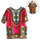 thumbnail image 4 of Camiseta africana dashiki para hombre y mujer, estilo tradicional colorido y clásico para festivales. Talla única, 4 of 7