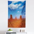 thumbnail image 1 of American Tapestry, Monument Valley in Wild West Historical American Lands and Sky Photo Deco, Fabric Wall Hanging Decor for Bedroom Living Room Dorm, 5 Sizes, Burnt Orange Blue, by Ambesonne, 1 of 1