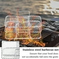 thumbnail image 4 of Stainless Steel Barbecue Net - 3-Tier Dehydrator Rack for Barbecue Racks - Foldable Grill Stand for Oiling, Baking & Storage, 4 of 6