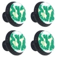 thumbnail image 1 of 4 Pcs Banana Leaf Knobs for Kitchen Cabinet Cupboard Dresser Bookcase Drawer Pulls Handles Round Home Decor, 1 of 7