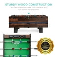 thumbnail image 3 of Best Choice Products 4-in-1 Multi Game Table, Childrens Arcade Set w/ Pool Billiards, Air Hockey, Foosball - Dark Wood, 3 of 7