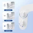 thumbnail image 2 of Ultra-Slim Bidet Attachment Non-Electric Water Bidet Toilet Seat Attachment with Pressure Controls,Retractable Self-Cleaning Dual Nozzles for Frontal & Rear Wash, 2 of 6