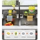 thumbnail image 2 of Kitchen storage and organization, stainless steel sink organizer with self-draining tray, space for sponge holder, towel rack, great accessory for dar, 2 of 5