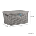 thumbnail image 3 of TERRAGAVE KIT 1CESTO/2CAJAS RTTN CH MOON TERRAGAVE con tapa tipo rattan (Gris), 3 of 5