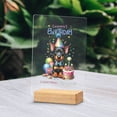 thumbnail image 2 of Happy Birthday Cute Puppy Doberman Pinscher with Cake Gifts Party Hat Acrylic Plaque Sign Ashwood Base Doberman Dog Lover Gifts Home Desk Decor - 00029, 2 of 5