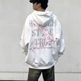 thumbnail image 2 of Sudadera con capucha estampada con gráfico de guitarra gótica para hombre, sudaderas con capucha de moda hip hop vintage Y2K, ropa de calle de gran tamaño con letras, 2 of 5