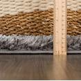 thumbnail image 4 of Hauteloom Faina Machine Washable Solid Shag Rug - Plain Living Room Bedroom Shaggy Area Rug - Fluffy Plush High Pile Carpet - Dark Grey, Gray - 7'10" x 10', 4 of 16