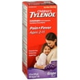 thumbnail image 2 of Children's Tylenol Oral Suspension Pain + Fever Relief, Grape 4oz, 4-Pack, 2 of 4