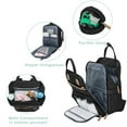 thumbnail image 3 of Kabaqoo Large Baby Diaper Backpack, Multifunction Waterproof Mom Bag with Changing Pad, black, 3 of 7