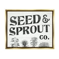 thumbnail image 3 of Stupell Industries Seed & Sprout Antique Botanicals Gardening Typography Graphic Art Metallic Gold Floating Framed Canvas Print Wall Art, Design by Daphne Polselli, 3 of 5