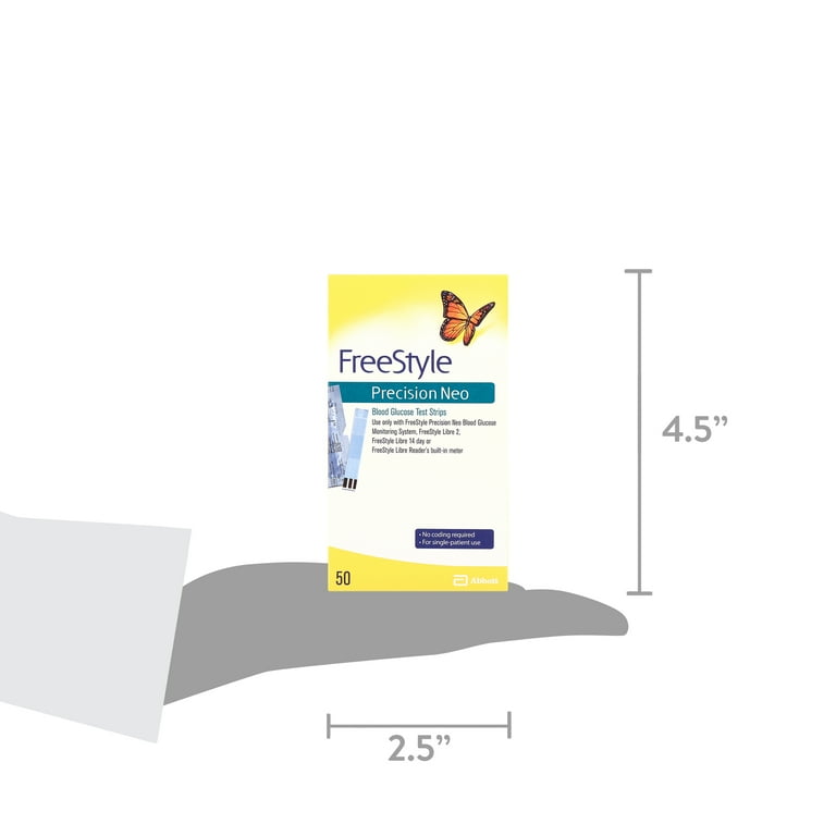 FreeStyle Precision Neo Blood Glucose Test Strips, 50 Count