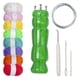 thumbnail image 3 of Herramienta manual para tejer con carrete para el hogar, trenzadora manual, manual y a máquina, bricolaje Verde 8 colores, 3 of 9