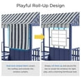 thumbnail image 5 of Furniture of America Little House Kids Metal Loft Bed with Guardrails, Gray, Twin, 5 of 12