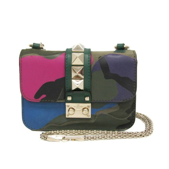 Pre-Owned Valentino Garavani Lockstuds Glam Rock Chain Shoulder Bag Women's... (Good)