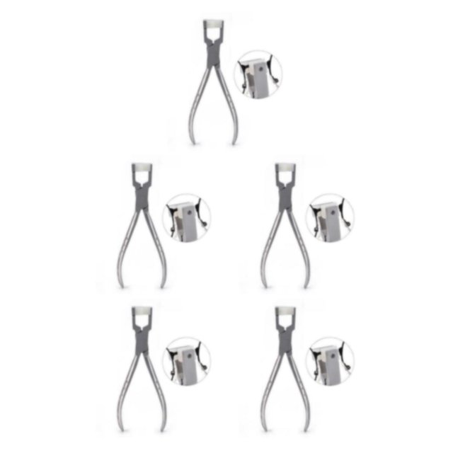 Redempat Convenient Eyeglasses Frame Pliers for Optician Glasses Bridge Pad Alignment YG1009 Approx. 15.5x5cm 5Set