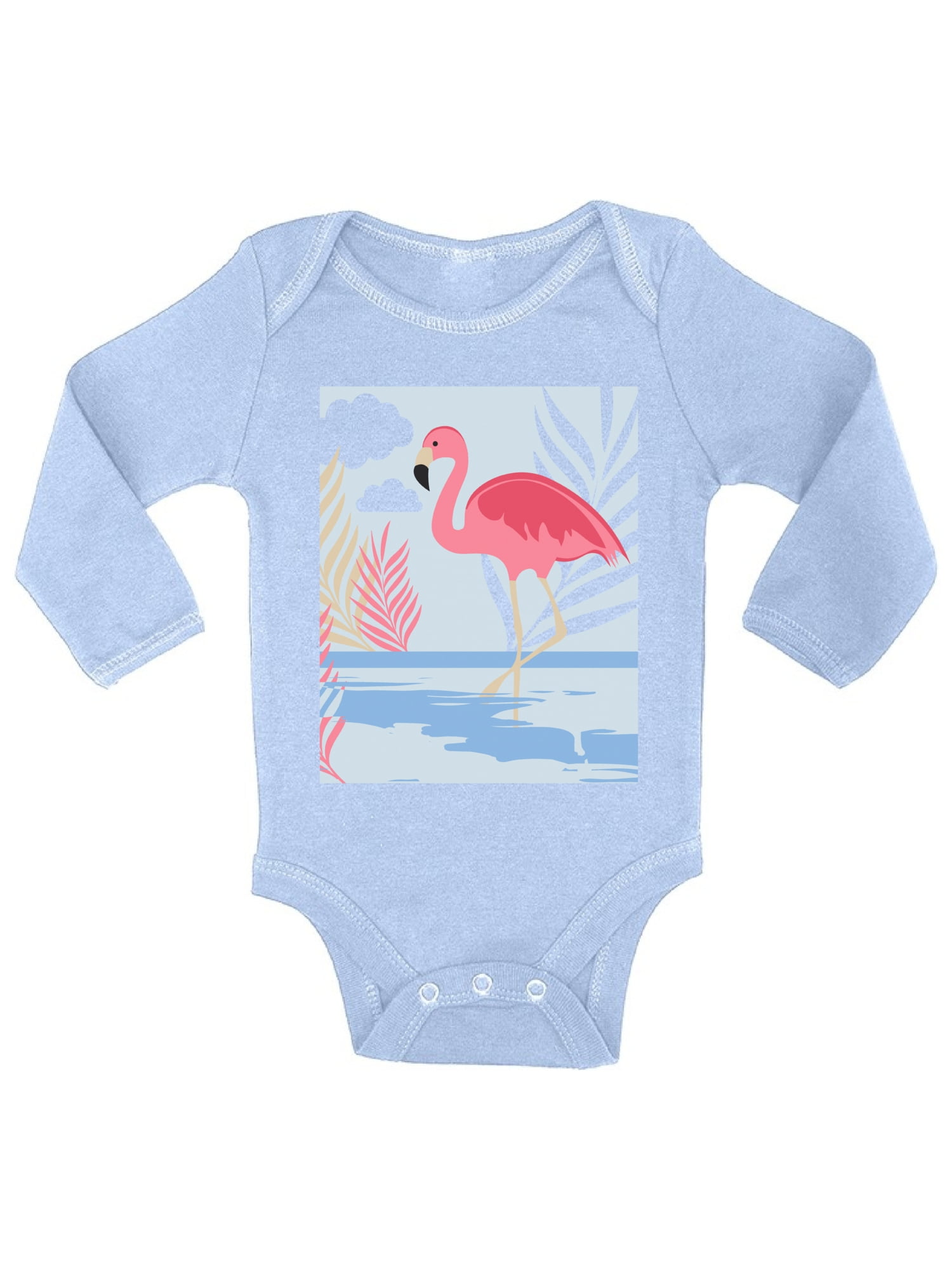 flamingo romper baby