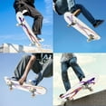 thumbnail image 5 of Complete Skateboards for Beginners,7 Layer Canadian Maple Double Kick Deck,31''Pro Cruiser Girl Hip Skate Board, 5 of 5