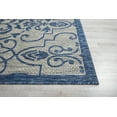 thumbnail image 4 of Nourison Garden Party Indoor/Outdoor Transitional Damask Ivory/Blue 7' x 10' Area Rug, (7' x 10'), 4 of 10
