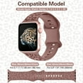 thumbnail image 6 of ANTSHARE Compatible with Apple Watch Band 38mm 40mm 41mm 42mm 44mm 45mm, Waterproof Cheetah Sport Silicone Strap Wristbands for iWatch Bands Series 11 10 9 8 7 6 5 4 3 2 1 SE3/2/1 Ultra3/2/1, 6 of 6