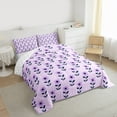 thumbnail image 3 of Homewish Retro Rustic Flower Bedding Comforter Set,Cartoon Floral Daisy Twin Comforter Sets,Purple Daisy Bedding Set For Girl Kids,Microfiber Bedroom Decor Reversible,2 Pieces, 3 of 8