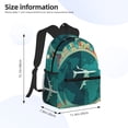 thumbnail image 3 of Goofa Around The Planet Print Casual Backpack for Women Men,Waterproof High School Bookbag,Lightweight Travel Daypack,Classic College Backpack,Laptob Backpack, 3 of 6