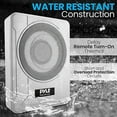 thumbnail image 5 of Pyle 8-Inch Low-Profile Amplified Subwoofer System - 600-Watt Compact Car Subwoofer W/ Built in Amp, 5 of 7