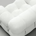 thumbnail image 4 of Indecor Home Modular Sectional Sofa Modern Boucle Loveseat Sofa with Ottoman Convertible Sofas for Living Room White, 4 of 5