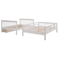 thumbnail image 6 of Full-Over-Full Bunk Bed with Drawer, Storage and Guard Rail for Bedroom, 6 of 7