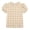 Yellow, variant on Bxsruta Girls Puff Sleeve Crew Neck Gingham Top Casual Short Sleeve Pullover for Ages 5-14