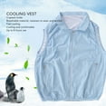 thumbnail image 3 of Light Blue Air Conditioned Clothes Body Cooling Vest with 2 Fan 3 Speed Mode Sleeveless Breathable for Working, 3 of 8