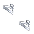 thumbnail image 3 of maskred Pinces à Griffes Mode Grand Style Simple Pratique Style Simple Robuste Accessoires Exquis Barrettes pour Femmes Blanc/arc 2Ensemble, 3 of 6