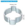 thumbnail image 2 of Unique Bargains 30 Pack 20-23mm Double Ear Hose Clamp, Galvanized Steel Crimp Rings, 2 of 6