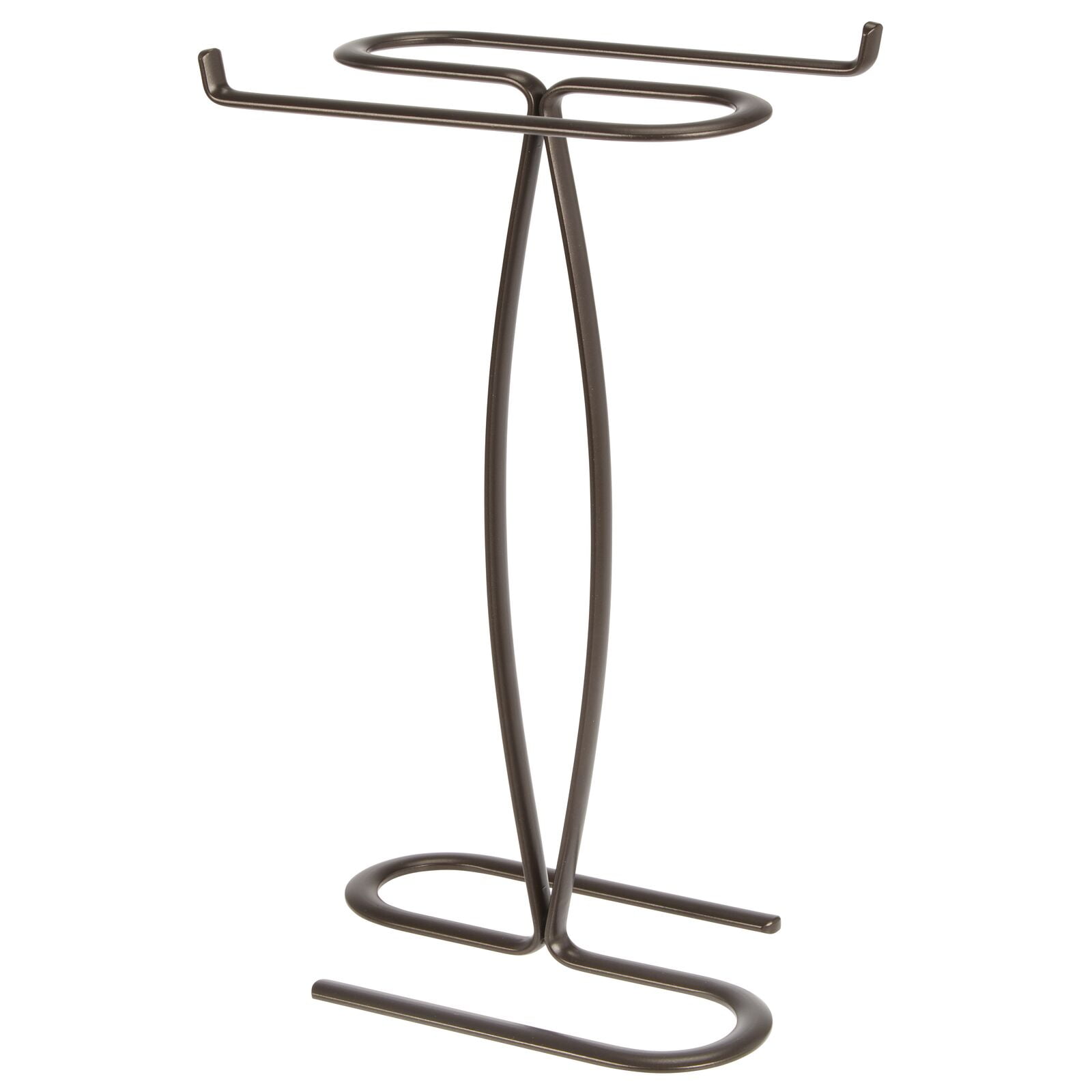 mDesign Metal Hand Towel Holder Stand for Bathroom Vanity Countertop