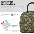 thumbnail image 4 of Insulated Lunch Bag for Women, Floral Print Oxford Fabric Lunch Box, Leakproof Thermal Cooler Tote for Work, School & Picnic, Camo, Camouflage Print, 4 of 5