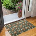 thumbnail image 2 of Green Highland Cow Daisy Pattern Door Rugs,Washable Non Slip Door Mats Indoor,Decorative Door Mats,Entry Mat Indoor for Entrance,Bedroom,Kitchen,Bathroom,17"x30", 2 of 6