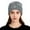zc-Grey, variant on AWZXDE Beanie Hats For Women Rhinestone And Pearl Detailed Winter Knitted Wool Cap Fashion Punk Style Pullover White