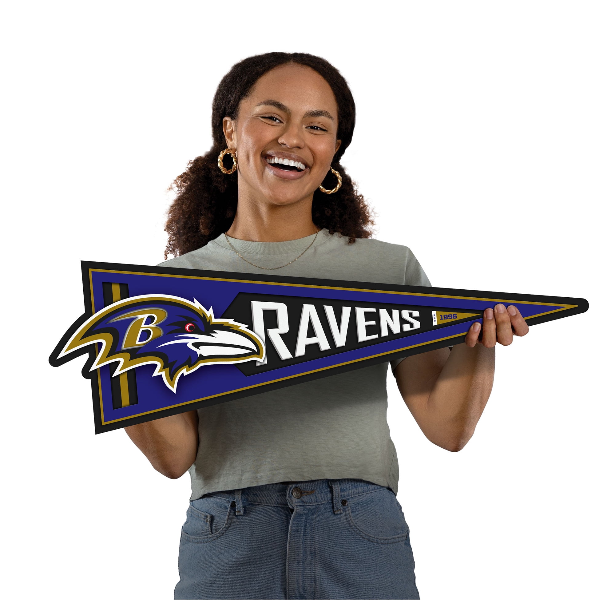 IDNA Baltimore Ravens 23" 3D Pennant Wall Art