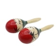 thumbnail image 1 of Pair of Wooden Large Maracas Rumba Shakers Rattles Sand Hammer Percussion Instrument Musical Toy for Kid Children Party Games, 1 of 6