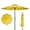 Yellow, variant on 10FT Patio Outdoor Umbrella with Push Button Tilt & Crank, 8 Ribs Waterproof UV Protection Patio Market Umbrella for Pool, Backyard, Beach, Deck