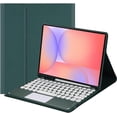 thumbnail image 1 of Funda con teclado táctil para Samsung Galaxy Tab S10 Lite/S10 FE/S9 FE 10.9 pulgadas/Tab S9 11 pulgadas, con soporte para lápices, teclado Bluetooth táctil desmontable magnéticamente, 1 of 7