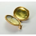 thumbnail image 6 of Pre-Owned Unbranded 14k Yellow Gold Oval Locket Floral Black Flower Enamel Locket, 6 of 8