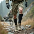 thumbnail image 5 of Diamond Star Men's Military Boot Socks – Quick-Dry Cotton Crew for Police, Fire, and Trekking/Hiking (Black - 6 Pairs, Socks Size 10-13, Fit Men's Shoe Size 10-12), 5 of 7