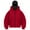 Red, variant on vigerakr Women Balaclava Hoodie - Zip Up Hoodie Built In Balaclava, Double Hooded Sweatshirt with Wind Resistant Mask (Dark Gray, XL)