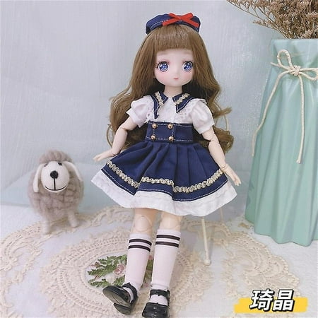 1/6 Bjd anime doll full set 28cm cute comic face doll toys with clothes  accessories girl dress up toy for children | Walmart Canada