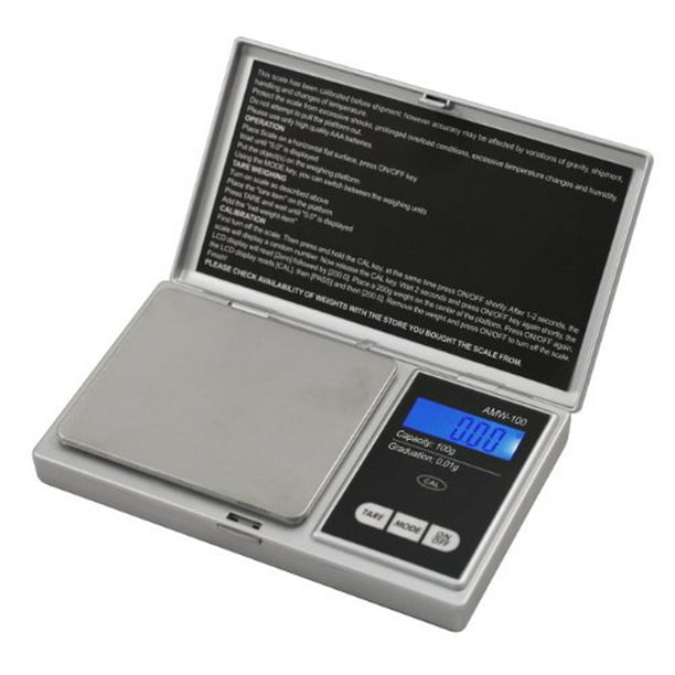 American Weigh Scales AWS100SIL Aws Digital Pocket Scale Silvr