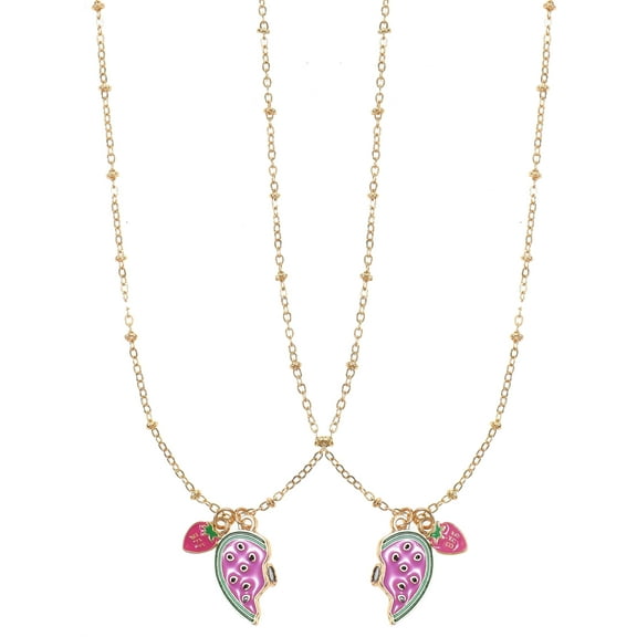 Wonder Nation Goldtone Best Friend "Wear-One-Share-One" Necklace Set, 2 Pieces