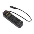 thumbnail image 2 of Transformador de voltaje del convertidor de potencia del inversor del coche de 12V a 220V 200W con adaptador de clip de batería, 2 of 5