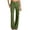 67#Army Green, variant on Women's Wide Leg double-breasted Pants for Women Mid Waist Dress Flare Straight Leg Pants Cargo