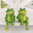 thumbnail image 4 of Mavis Laven Lawn Resin Decoration,2pcs Resin Frogs Statue Outdoor Garden Decoration Sculpture For Home Desk Garden Ornament,Garden Decoration, 4 of 8